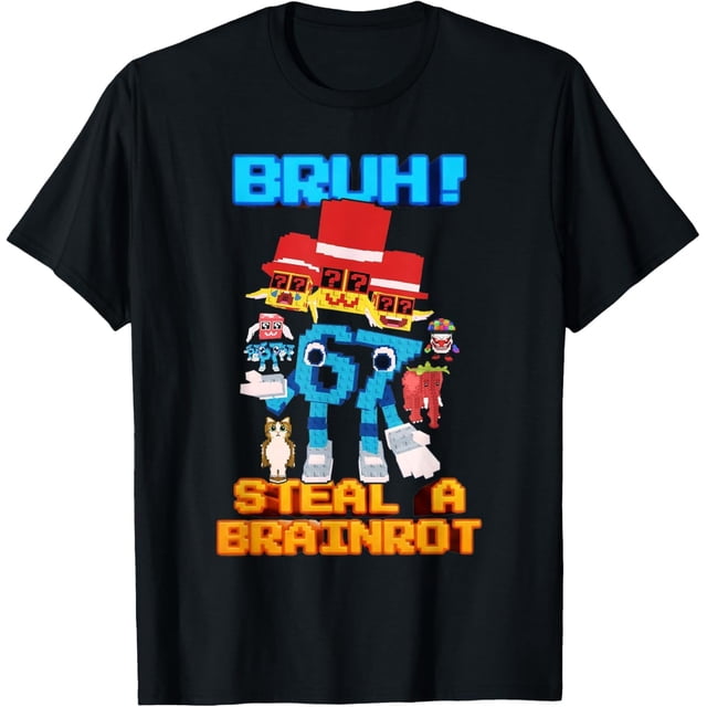 67 Six Seven 6-7 - Funny Steal Brainrot Gaming Meme Camiseta