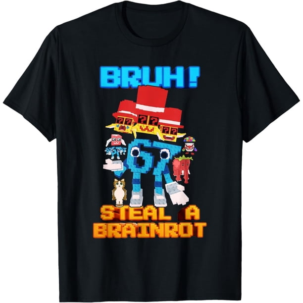 67 Six Seven 6-7 - Funny Steal Brainrot Gaming Meme Camiseta