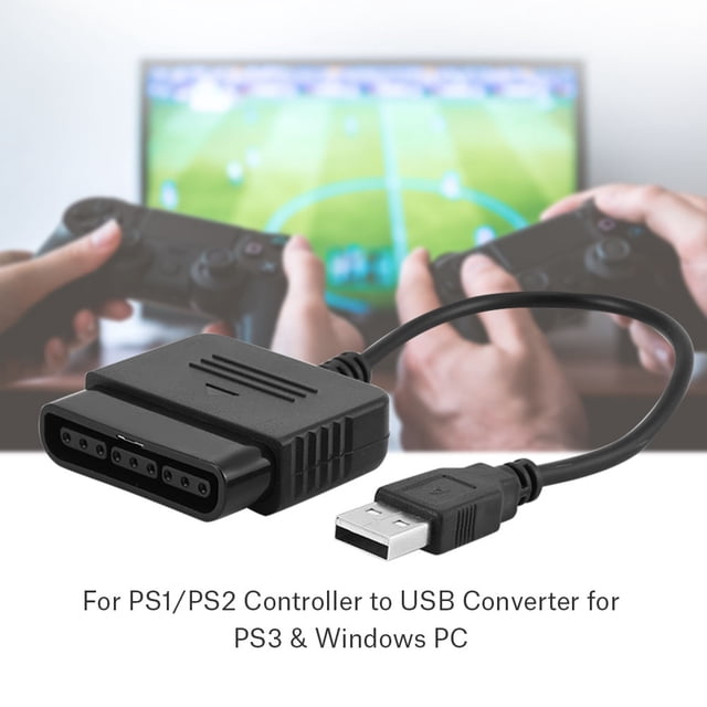 LHCER Adaptateur Convertisseur Contrôleur PS1/PS2 vers USB pour PC PS3 & Windows, Convertisseur ps2 vers USB pour PS3, Convertisseur PS3