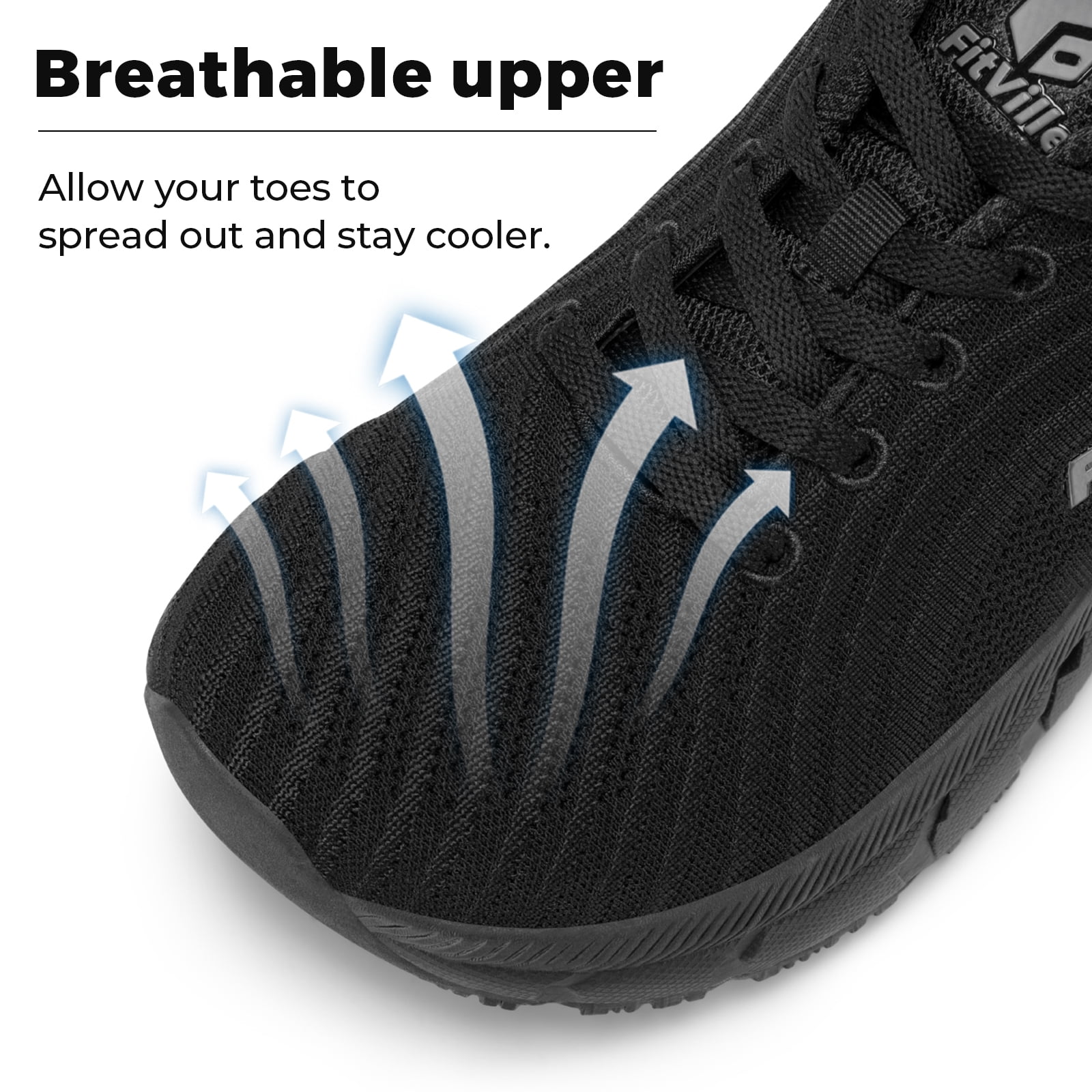 FitVille Womens Wide Running Shoes Lightweight Sneakers for Women