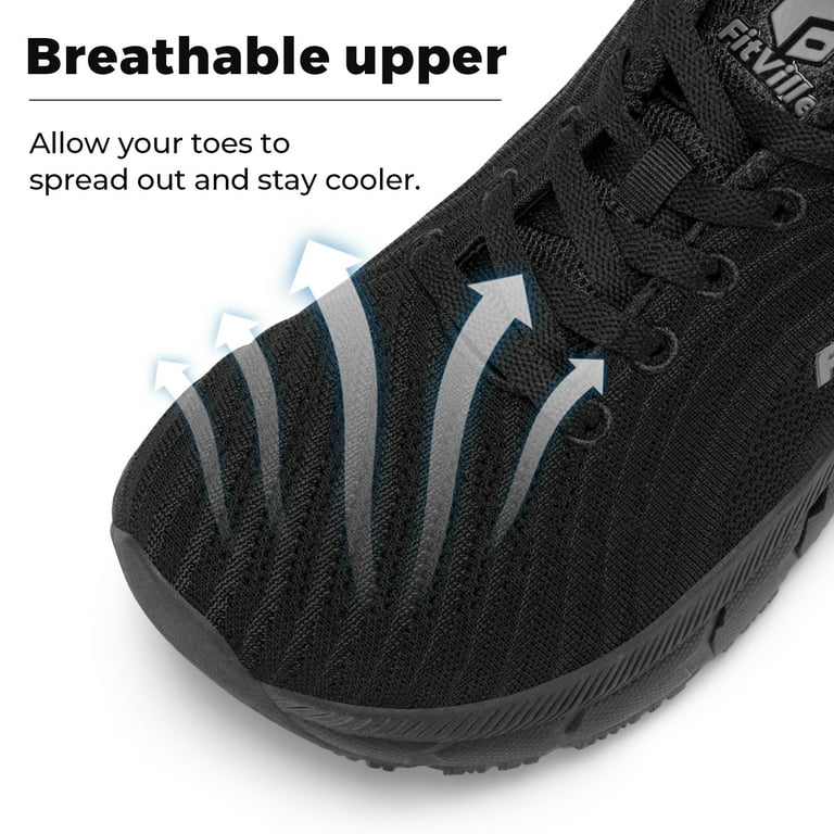 FitVille Womens Wide Running Shoes Lightweight Sneakers for Women