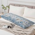 thumbnail image 6 of Blue Coastal Body Pillow Cover 20 x 54 Inch Decorative Pillow Cover Beach Ocean Nautical Seashells Starfish Coral Lumbar Pillowcase Seasonal Rectangle Cushion Case for Couch Sofa Bed Living Room, 6 of 9