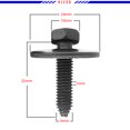 thumbnail image 5 of Mean Mug Auto 71315-139882A 20x Metric Indented Hex Head Bolt M6-1.0 x 25mm - Replaces OEM 11504493 Fit for GM, 5 of 6