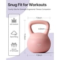 thumbnail image 6 of YOTTOY 20 lb Soft Kettlebell — Pink, Anti-Slip Grip,Weight for Home Workouts,Safety Guaranteed, 6 of 8