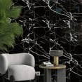 thumbnail image 2 of DEWOO 10pcs Peel and Stick Backsplash Wall Tile, Waterproof Peel and Stick Marble Wall Tiles, Self-Adhesive Panels for Bathroom, Kitchen, and Living Room (Black Marble,12"×12"), 2 of 11