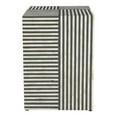 thumbnail image 3 of Geometric Bone Inlay End Table – Black & White Linear Inlay in Open Block Design, 3 of 3