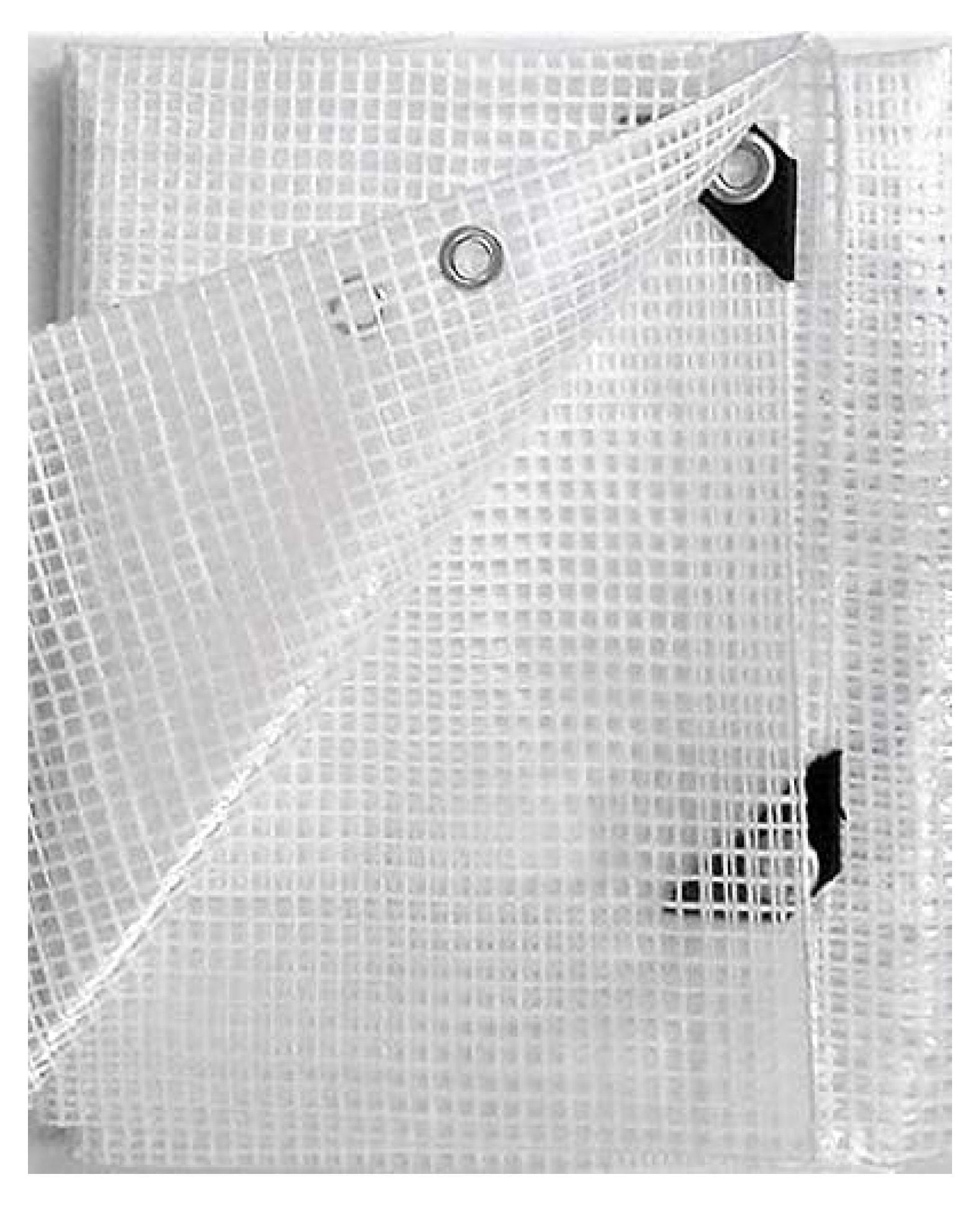 12'x26' Extra Heavy Duty Silver Tarp - 12 Mil 3 Ply Coated, Waterproof, UV Treated, With Grommets