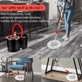 thumbnail image 3 of Spin Mop and Bucket Set with Wringer, 3 Microfiber Refills, 360° Rotating Mop for Floor Cleaning, 3 of 11