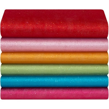 David Textiles Glitter Mesh Fabric, 58"