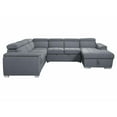 thumbnail image 2 of ACME Hanley Sleeper Sectional Sofa with Storage in Gray Fabric, 2 of 7