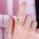 thumbnail image 5 of Anillo Giratorio Antiestrés Con Patrón De Flores Para Mujer, Anillo Ajustable Para Dedo, Anillo Giratorio De Flor Solar, Regalo Para Mamá Y Novia Yuarrent AP006780-01, 5 of 6