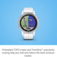 thumbnail image 4 of Reloj Inteligente Garmin f?nix 5S Plus Zafiro Restaurado Polímero Reforzado con Fibra Carrara Blanco (Reacondicionado), 4 of 6