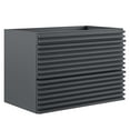 thumbnail image 2 of Modway Render 30" Wall-Mount Bathroom Vanity Cabinet (Sink Basin Not Included) in Gray, 2 of 8