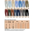 thumbnail image 2 of Fangasis Women Bottoms Straight Leg Capri Pants High Waist Pant Ladies Boho Trousers Lounge Summer Coffee M, 2 of 2