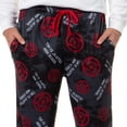 thumbnail image 3 of Jujutsu Kaisen Men's Tokyo Jujutsu High School Logo Allover Print Adult Lounge Sleep Pants, 3 of 4