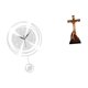 thumbnail image 1 of Reloj de pared,Reloj de pared decorativo para baño y dormitorio.,Estatua católica,Estatua de la Virgen María Figura Colección Religiosa,Figura de la cruz de Jesús Escultura católica, 1 of 8