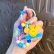 thumbnail image 5 of Llavero con pulsera de cuentas de girasol coloridas y creativas, decoración para bolso de pareja para mujer, llavero colgante para coche, regalo, 5 of 5