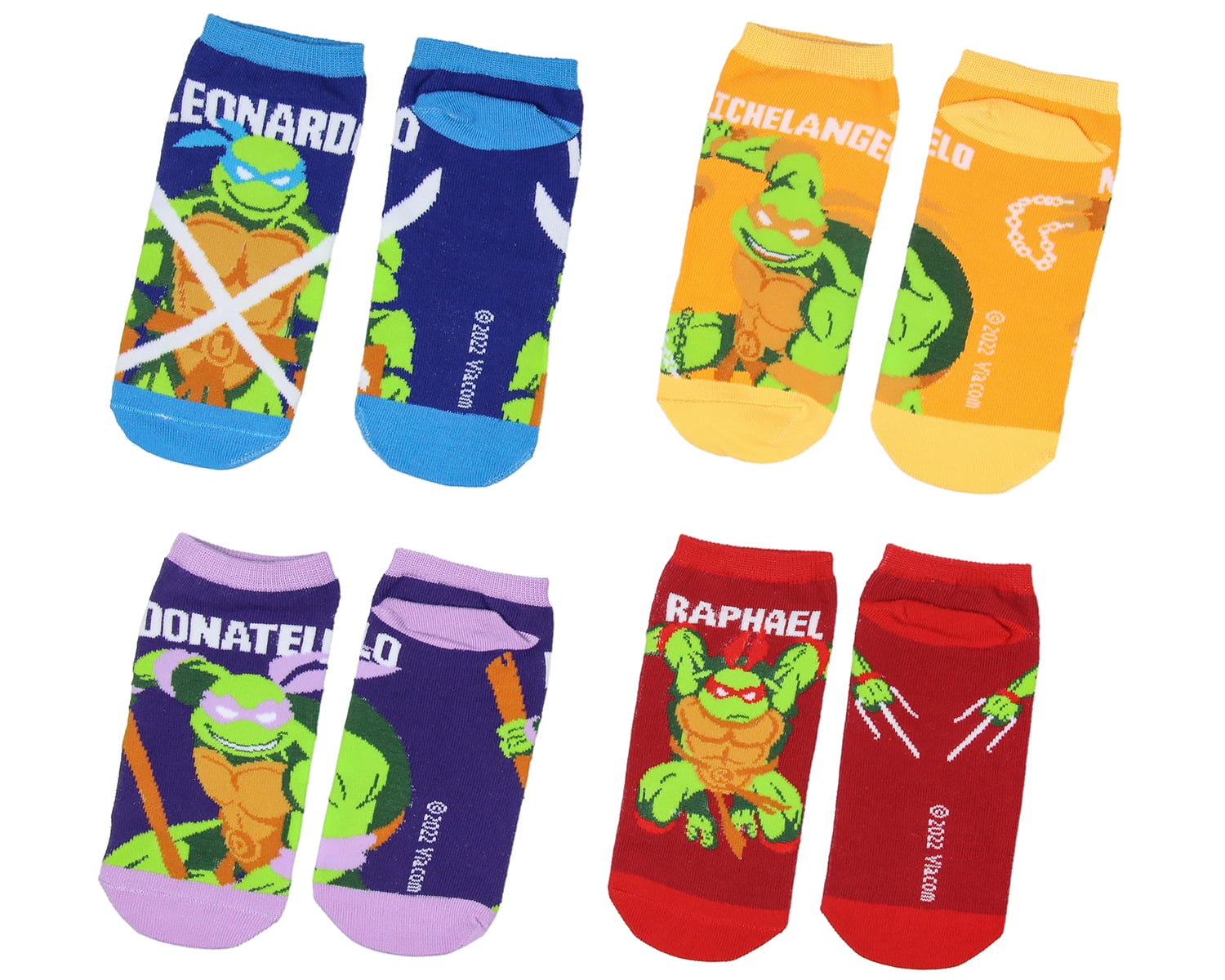Teenage Mutant Ninja Turtles 12 Days of Socks Ankle and Crew Character Socks 12 Pair Designs Box Set