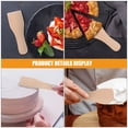 thumbnail image 3 of QIFULL Khaki Wood Spatula Set Wooden Spatulas 4Pcs for Cooking and Spreading, 3 of 8