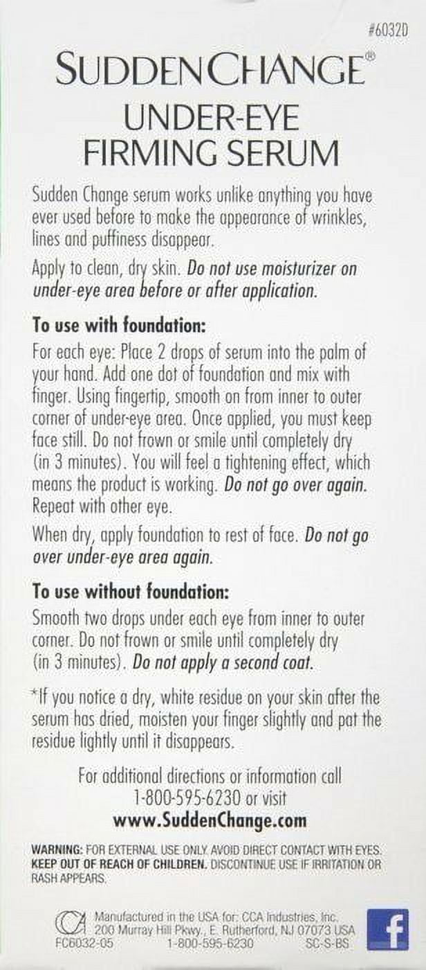 Sudden Change Delicate Diminishing Under-Eye Firming Serum, 0.23oz, 4-Pack