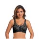 thumbnail image 1 of Puntoco Bralettes para mujer Sujetador de copa completa fino de talla grande para mujer sin esponja Sujetador de encaje sexy sin aro de acero Ropa interior transparente, 1 of 4