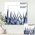 thumbnail image 4 of Designart ' Close Up Navy Blue Agave Leaves ' Traditional Canvas Wall Art Print, 4 of 4