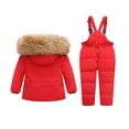 thumbnail image 3 of Odeerbi Clearance Child's Baby Boy's Girl's Down Warm Jacket Coat Jumpsuit Rompers Suit Winter Windproof Ski Suit, 3 of 3