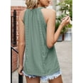 thumbnail image 6 of LAVA Womens Halter Tank Top Casual Sleeveless Summer Tops Blouse (Green, M), 6 of 8