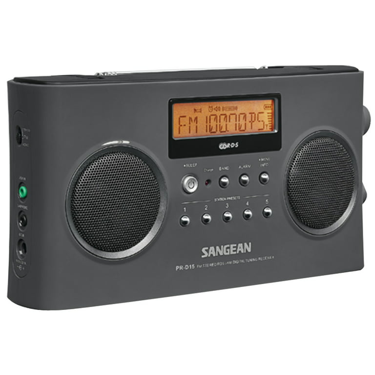 PR-D15 Radio Estéreo Portátil AM / FM│SANGEAN Electronics