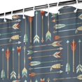 thumbnail image 4 of Extra Long Boho Shower Curtain 72x84 Inches - Vintage Floral & Tropical Leaves Pattern, Waterproof Bohemian Bathroom Decor with 12 Hooks, Tribal Rustic Style, 4 of 5