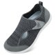thumbnail image 1 of Zapatos para caminar LeisFit anchos para diabéticos ajustables gris oscuro, 1 of 6
