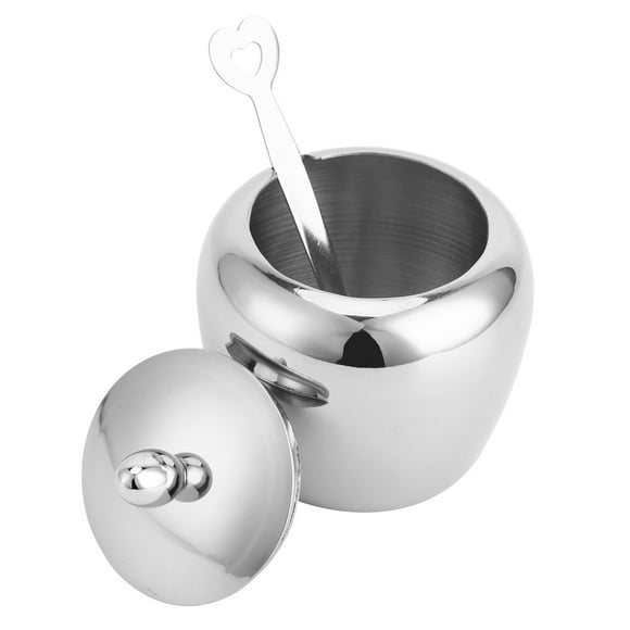 Salt Pepper Bowl,304 Stainless Steel Sugar Kitchen Sugar Bowl Sugar Bowlwith Lip Time-Tested Durability