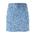 thumbnail image 5 of Domzest Women's Pleated Athletic Skirts High Waisted Tennis Skirt Bohemian Floral Print designs for Golf Running Workout Blue L, 5 of 6