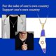 thumbnail image 3 of Israel Flag Map Pendant Necklace Gold Silver Chain Jewelry Gift, 3 of 5