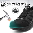 thumbnail image 5 of MeMoride Steel Toe Shoes for Men Slip Resistant Safety Work Sneakers Comfortable Breathable for Industrial Construction, 5 of 7