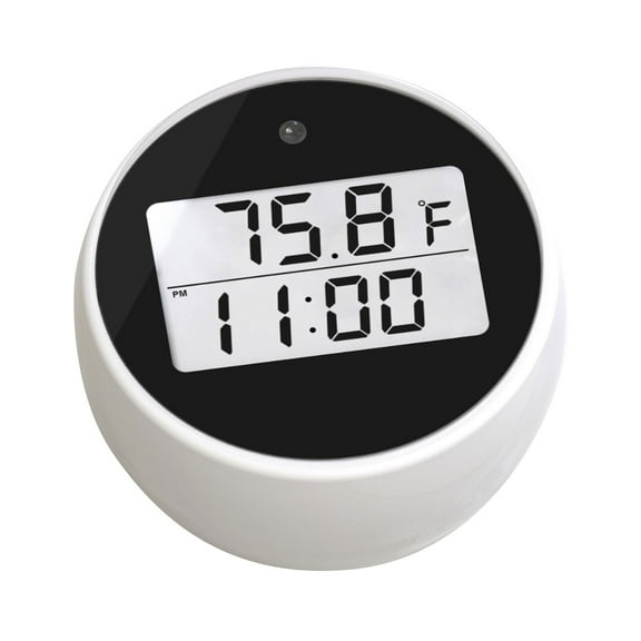 Tunhigl Floating Ice Bath Thermograph & Timer - Digital LCD Cold Plunge Pool Thermometer with IP66 Waterproof Design for Swimming Pools, Bathtubs, and Spas Black