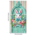 thumbnail image 3 of Binwennn Monkey Banner for Party Easter Door Curtain Colorful Spring Bunny Egg Design Polyester Fabric, 3 of 4