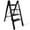 Black, variant on netuera Portable Folding Step Stool with Wide Anti-Slip Pedal Lightweight Ladder