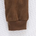 thumbnail image 6 of Toddler Boys Girls Fall Winter Clothes 9 12 18 24 Months 2T 3T Baby Crewneck Floral Sweatshirts Pants Set Long Sleeve Outfits Set Little Kids Fall Outfits Brown Size 6-9 Months, 6 of 9