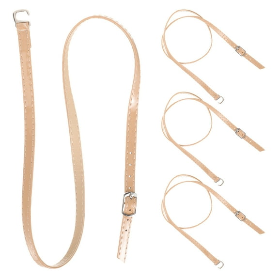 2 Pairs Adjustable Ankle Straps with PU and Metal Buckles for Women Antislip Crossstyle Design for