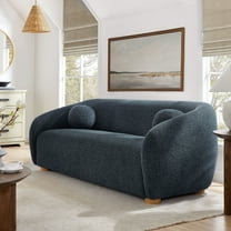 Modway Holland 85" Chenille Fabric Sofa in Navy by Modway