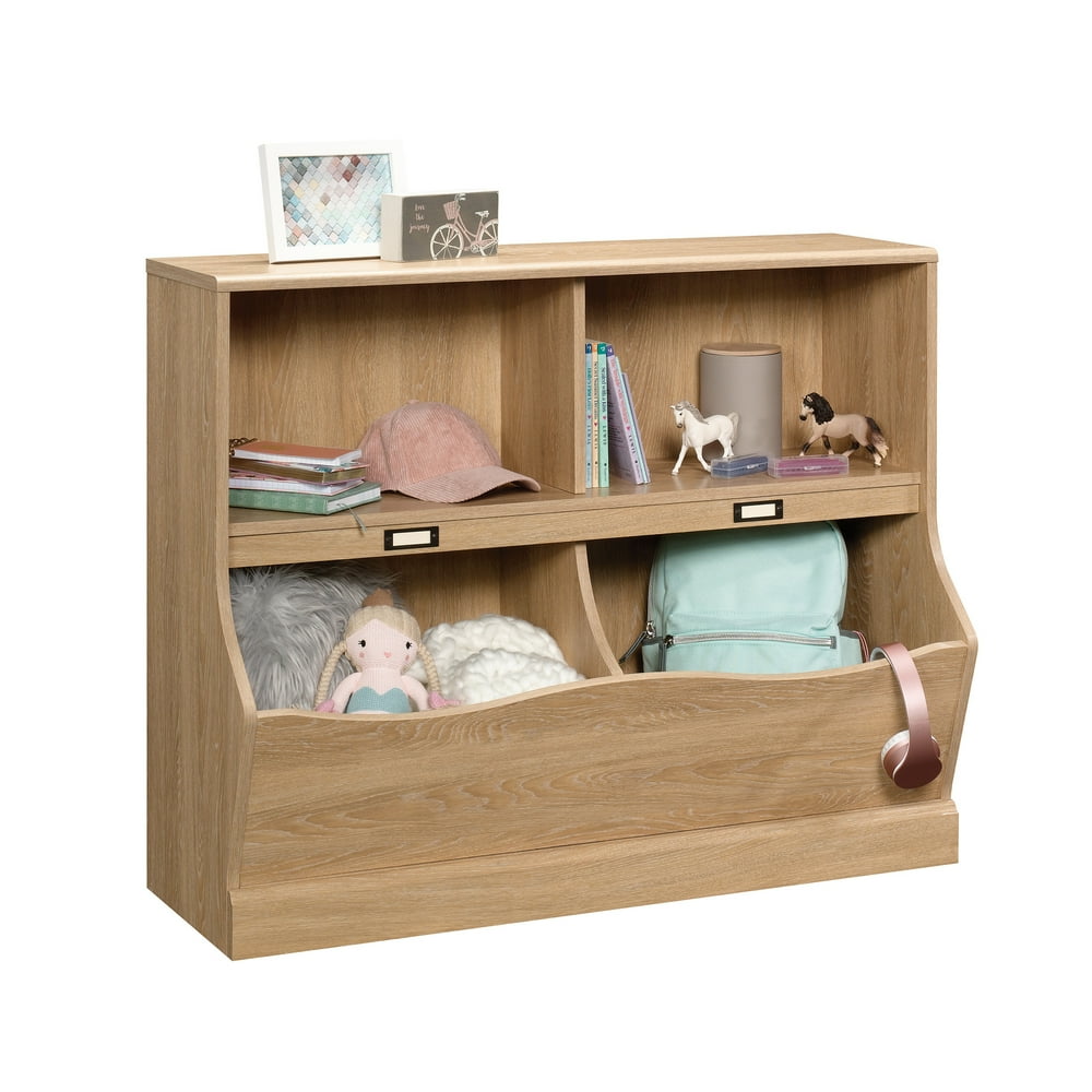 Sauder Storybook Storage Bin Bookcase, Dover Oak Finish