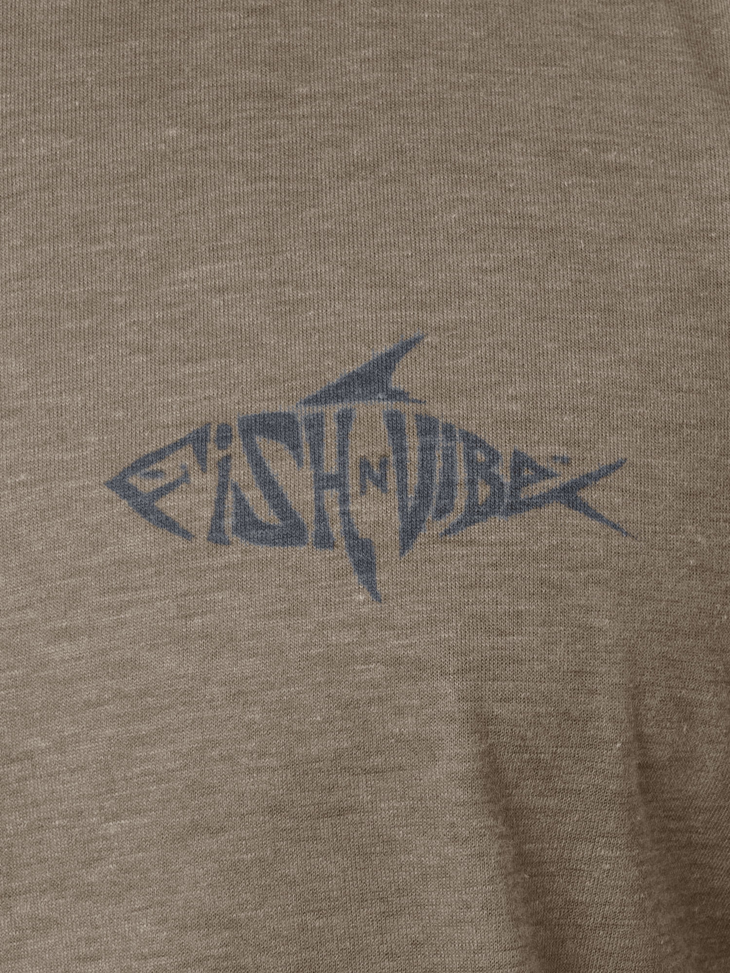 Fish N Vibe Men's Short Sleeve Fishing Performance Outdoor Graphic T-Shirt, Walnut, S