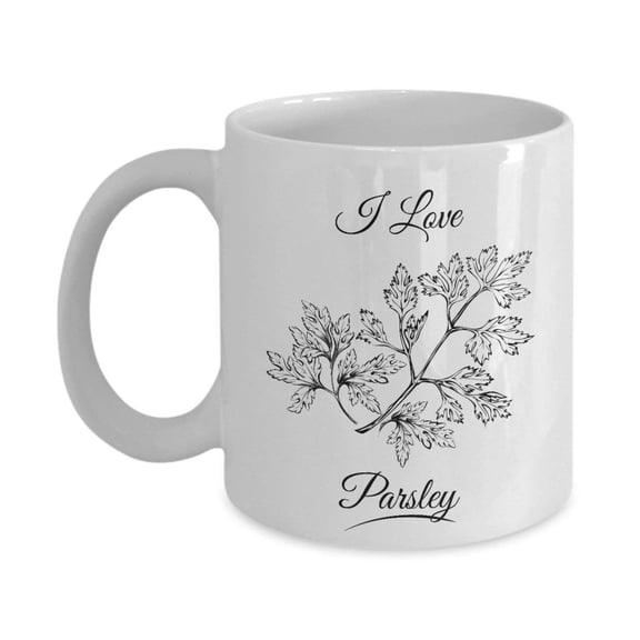 I Love Parsley Herbs Home Cooking Essentials Coffee & Tea Gift Mug Stuff For A Cook & Women Cooks