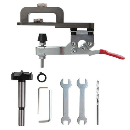 

Woodworking 35mm Hinge Drilling Hole Puncher Woodworking Drilling Locator Tool Hole Opener Drilling Guide Locator Tool