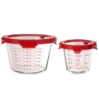 Set of 4 Glass Measuring Cups - Kitchen Mixing Bowl, Liquid Measure Cup,  Glass Bakeware Batter Bowls. 1 cup, 2 cup, 4 cup, 8 cup. - Walmart.com