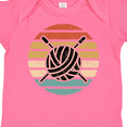 thumbnail image 4 of Inktastic Knitting Club Yarn Sunset for Knitter Boys or Girls Baby Bodysuit, 4 of 5