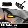 thumbnail image 2 of 1 Pair Car LED Side Marker Lights Turn Signal Light Assembly 8E0949127 for Audi A4 S4 RS4 B6 B7 Black, 2 of 7