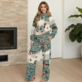 thumbnail image 4 of Yuyamidu Women's Tracksuits 2 Piece Outfits Matching Lounge Sets Boho Flower Butterfly Loungewear Drawstring Sweatshirt Wide Leg Sweatpants Sweatsuit for Yoga Golf Running Tops Bottoms Set Soft Comfy, 4 of 7