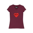 thumbnail image 2 of Charlotte Love Women's Jersey Short Sleeve V-Neck Tee, 2 of 10